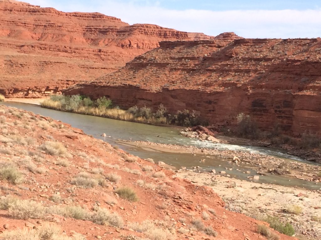 The San Juan river by Mexican Hat, UT